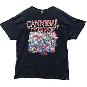 Cannibal Corpse Brutality In The Bay T-shirt Size XL Black Grind Core Band Tee